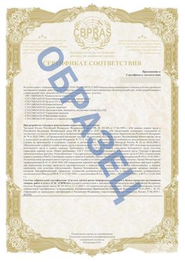 Образец Приложение к СТО 01.064.00220722.2-2020 Тосно Сертификат СТО 01.064.00220722.2-2020 
